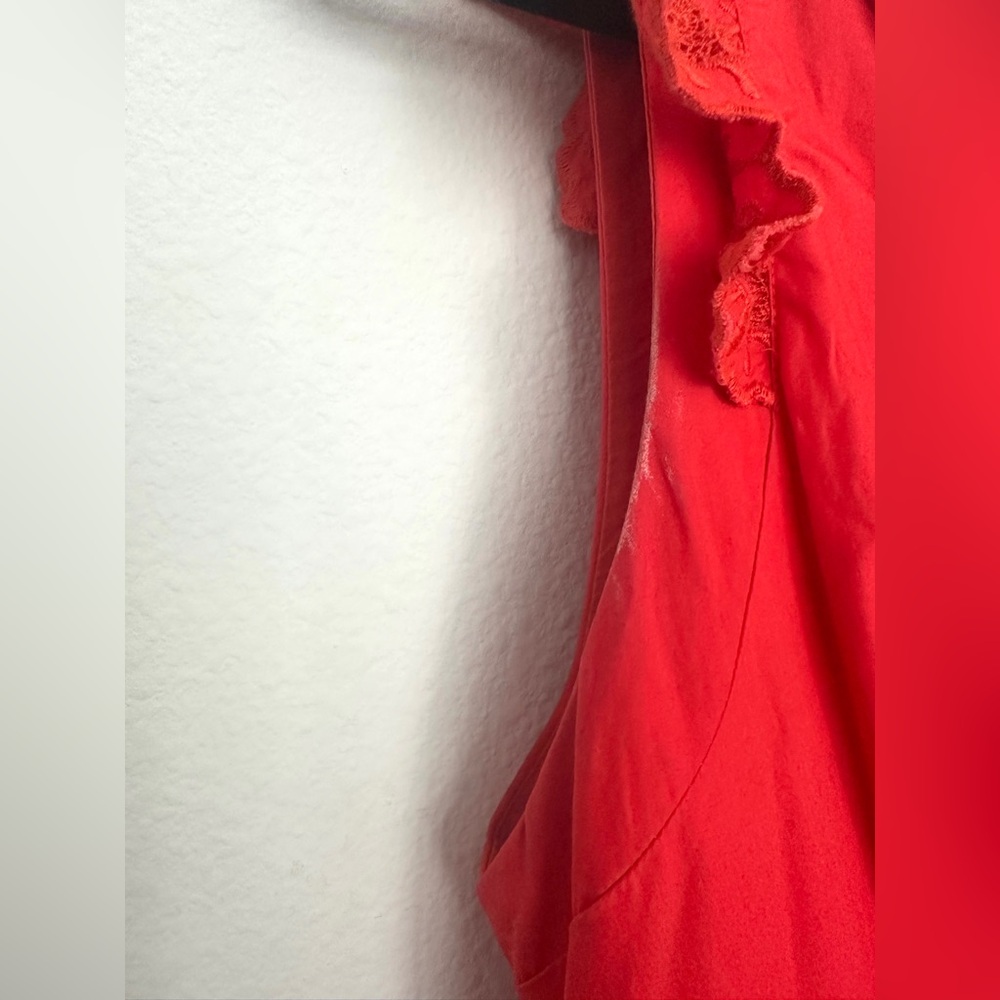 Self-Portrait Broderie Embroidered Lace Red Midi‎ Dress size 6 - Picture 14 of 16